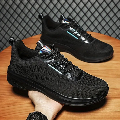 Christopher - Snøring joggesko med teksturert såle og reflekterende detaljer