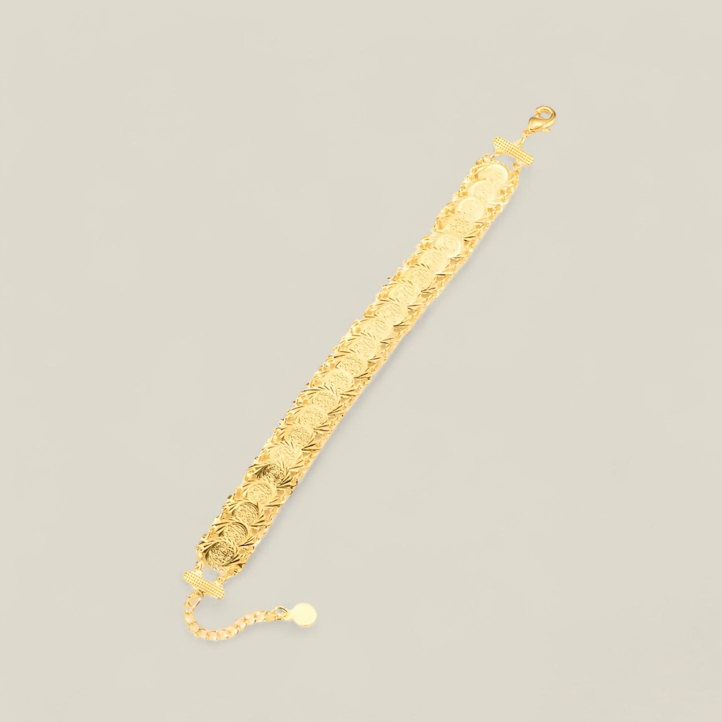 Elizabeth - Elegant Tribal Mønstrete Armbånd Dame med Gullbelagt Finish-2