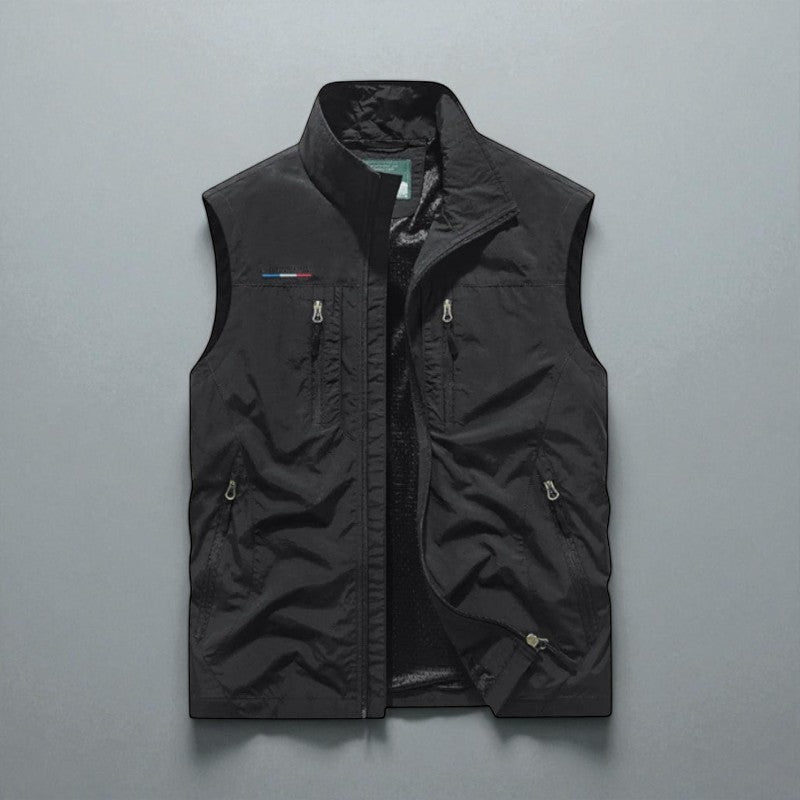 Steinar – Vest uten ermer med Flere Lommer og Glidelås