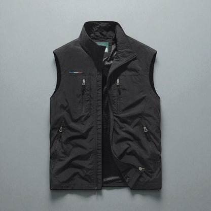 Steinar – Vest uten ermer med Flere Lommer og Glidelås