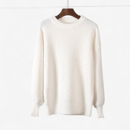 Isla – Genser med rund hals og lange ermer