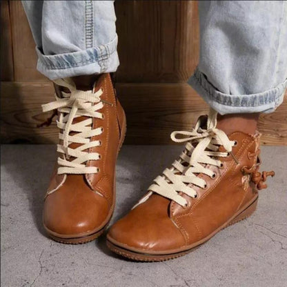 Andrew - Klassiske joggesko med snøring og glidelåsdetaljer