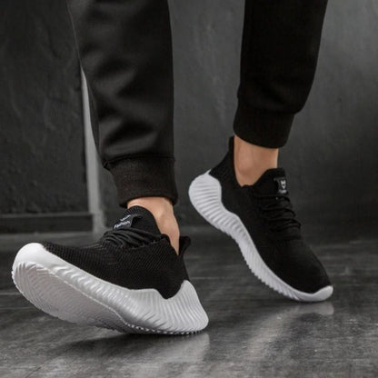 Ethan - Slanke joggesko med såle i bølgemønster