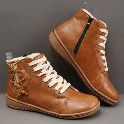 Andrew - Klassiske joggesko med snøring og glidelåsdetaljer