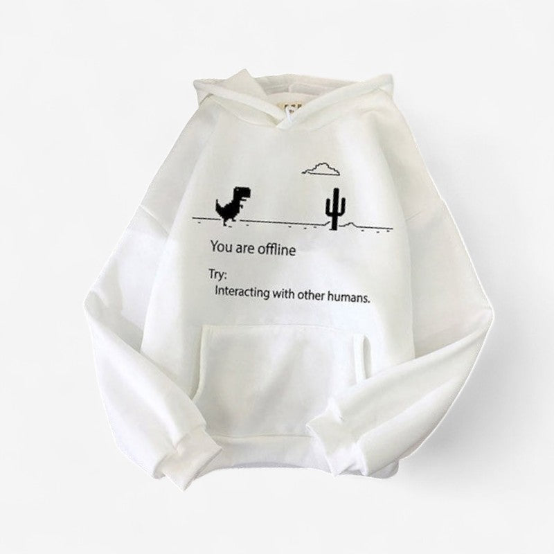 Celina – Langermet Hettegenser med Justerbar Hette og Frontlommer