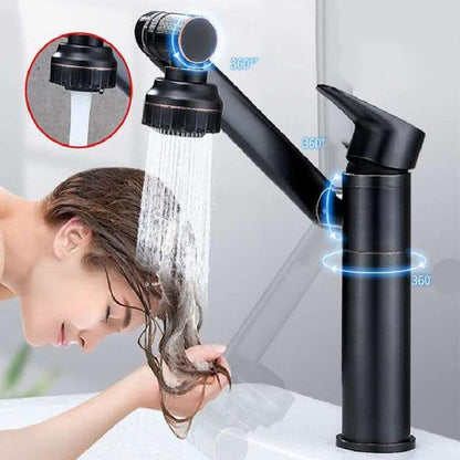 FlowEase - 360° roterende kran med uttrekkbar sprøyte og flermodusstrøm