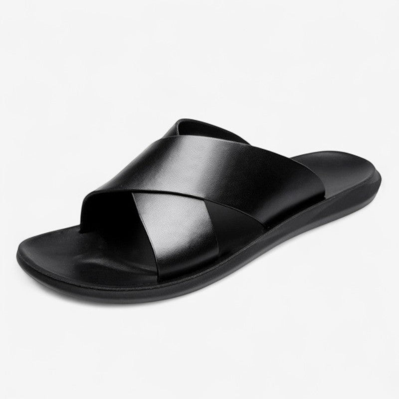 Simen – Sandaler med Kryssremmer og Anti Sklisåle