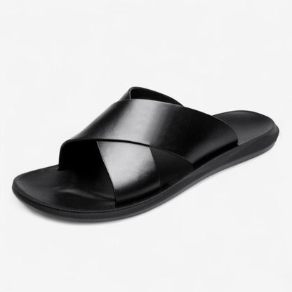 Simen – Sandaler med Kryssremmer og Anti Sklisåle