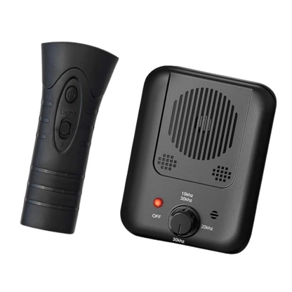 QuietPaw – Oppladbar ultralyd-anti-bjeff-enhet med human lydtrening