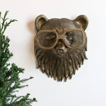 AnimalCraft - Håndlaget Dyrehode Skulptur i Harpiks for Unik Dekorasjon