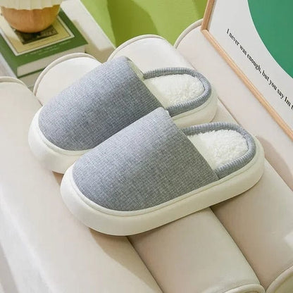 Sophie - Komfortable, sklisikre, fluffy og flate tøfler