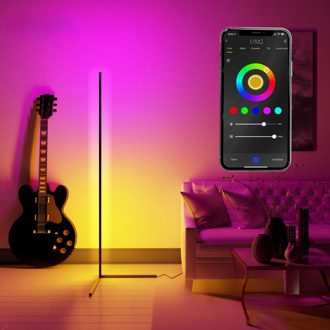 AmbianceGlow - Premium LED-gulvlampe med alternativer for millioner av farger