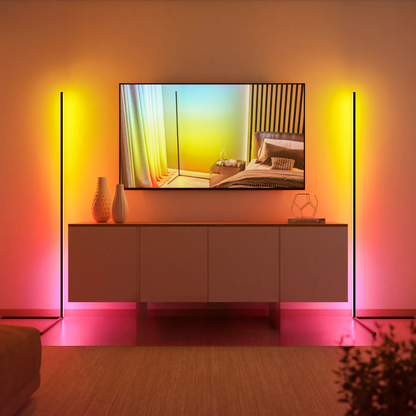 AmbianceGlow - Premium LED-gulvlampe med alternativer for millioner av farger