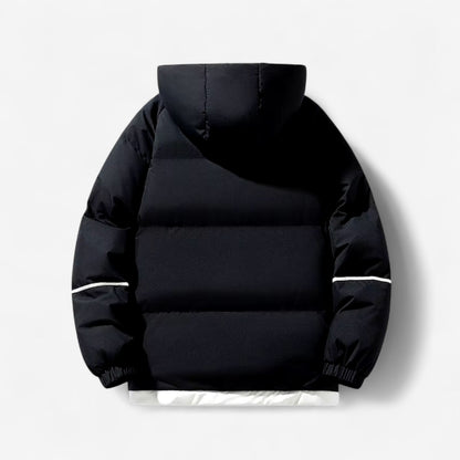 Ivy – Vattert parkas med hette og glidelås foran