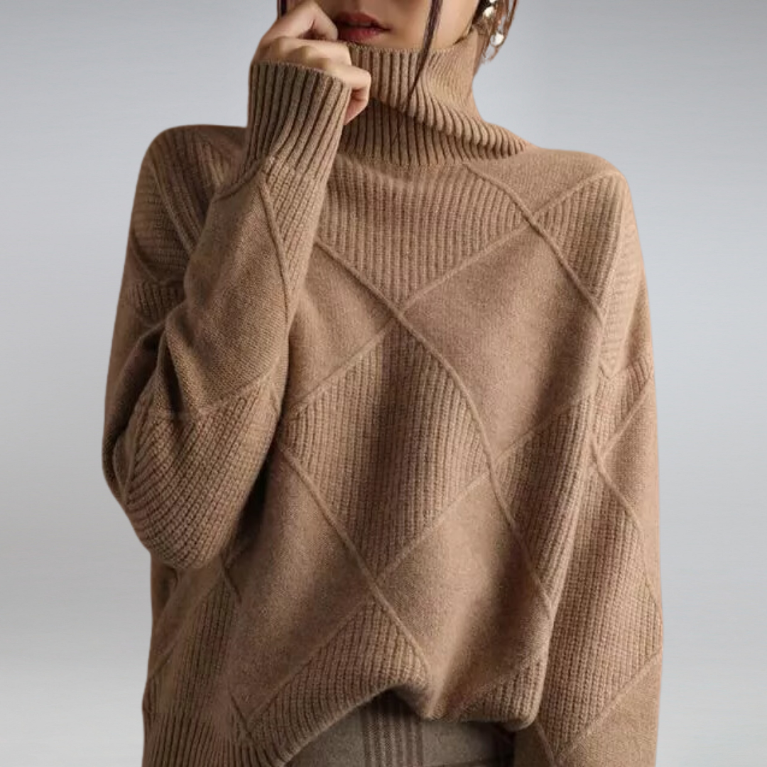Selena - Myk turtleneck-genser med stilig passform