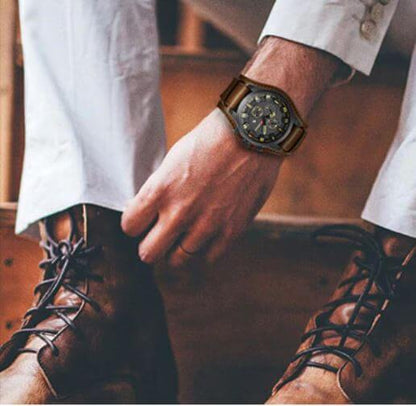 Caleb - Moderne kronografklokke med ripebestandig holdbarhet