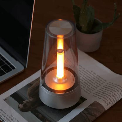 LumiAura - Romantisk LED-lampe i stearinlysstil som kan dimmes