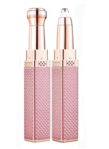 GlamTrim - 2-i-1 oppladbar øyenbryns- og hårtrimmer for presis trimming