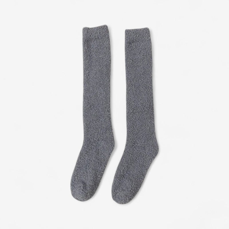 Liora – Lårlange Sokker med Elastisk Kante og Sømløs Tå