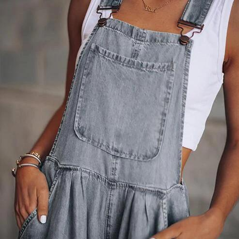 Sienna – Avslappet Vidt Ben Jumpsuit med Justerbare Stropper