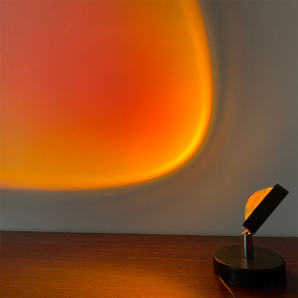LumaVista - Solnedgangsbordlampe med varm glød for å skape en avslappende atmosfære