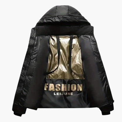 Mason - Vindtett pufferjakke med hette og glidelås