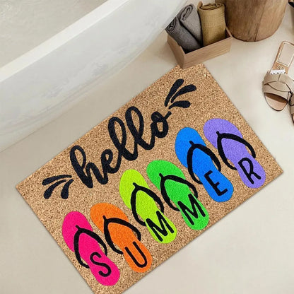 HomeEase - Dekorativ Velkomstdørmatte med Sklisikker Overflate