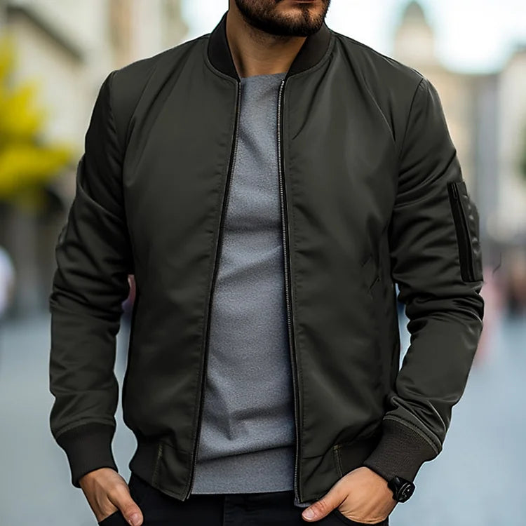 James - Stilig jakke med glidelås foran og lange ermer for en raffinert hverdagslook