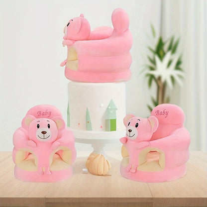 BirdieHug – Myk babysofa med oppreist ryggstøtte og lekent fuglemotiv