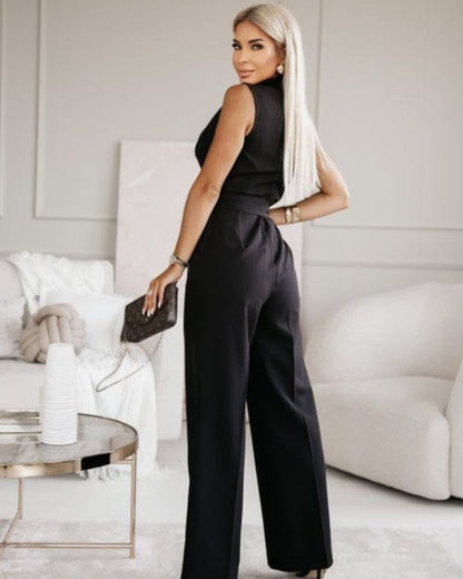 Ondine - Elegant Ermeløs Beltedress