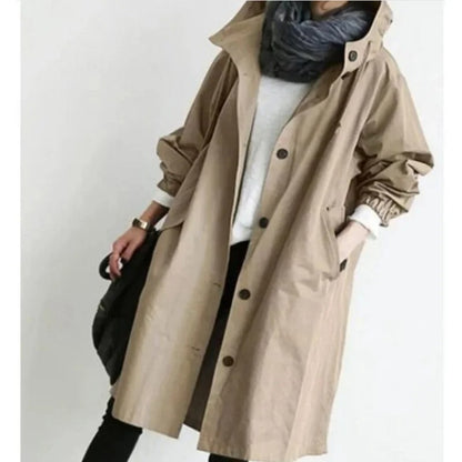 Aurora - Casual hette trenchcoat med lange ermer og lommer