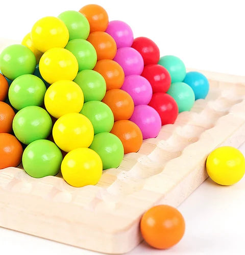TinyBead - Wooden Montessori Matchende Puslespill Spill