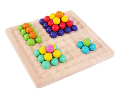 TinyBead - Wooden Montessori Matchende Puslespill Spill