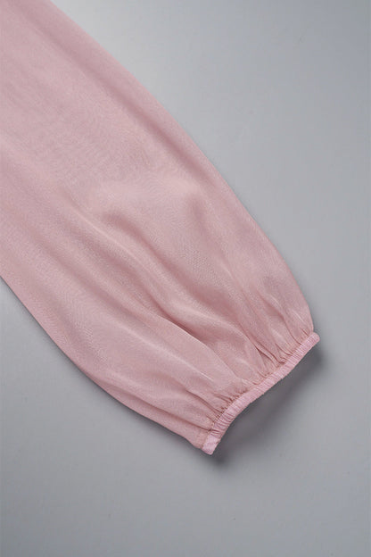 Grace - Fasjonabel Lappeteppet Kjole i Knelengde