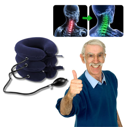 Neckora - Oppblåsbar nakkestøttepute for rask smertelindring