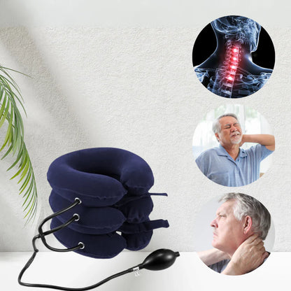Neckora - Oppblåsbar nakkestøttepute for rask smertelindring
