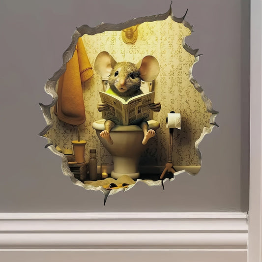 HomeWhimsy - 3D-mus veggklistremerke for et lekent preg