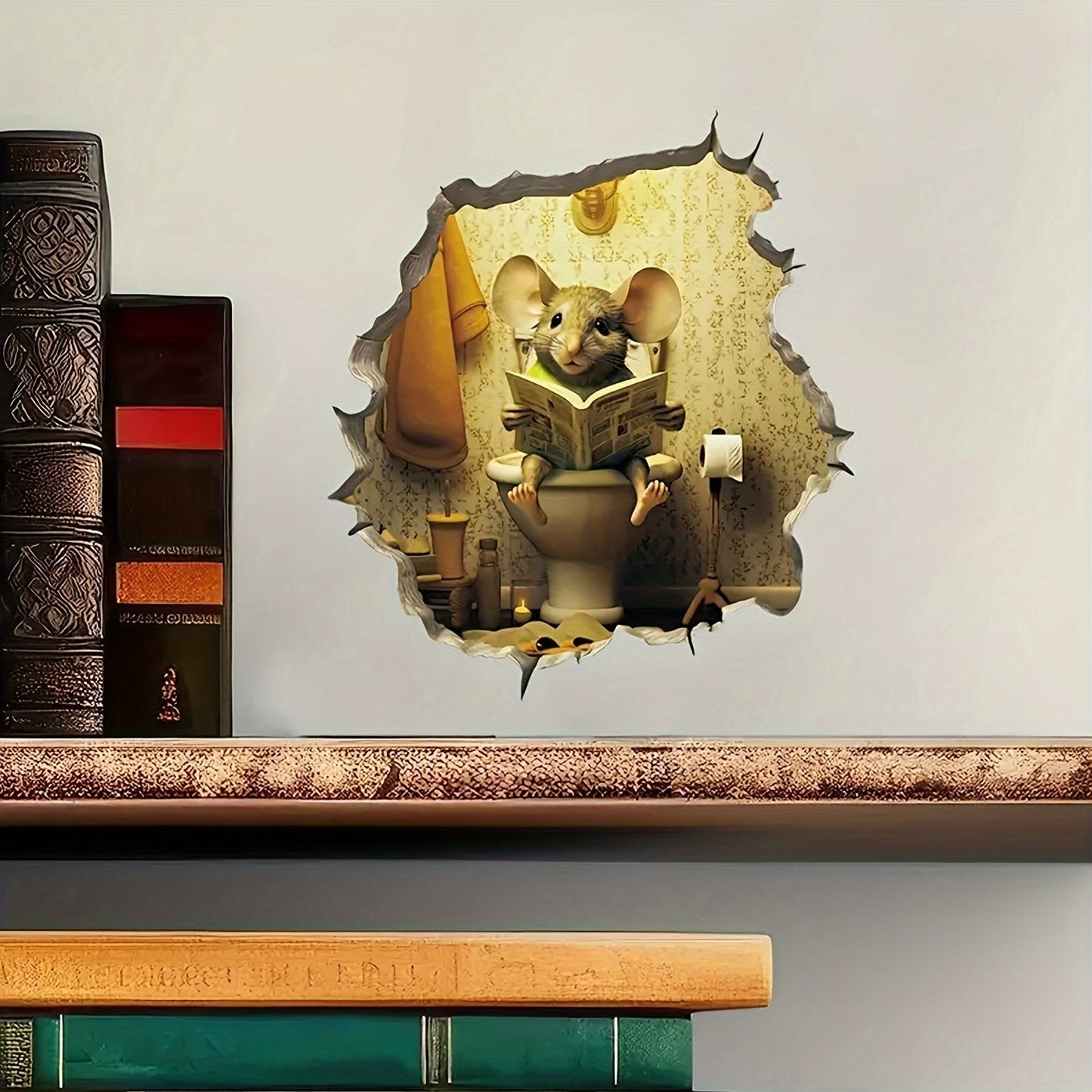 HomeWhimsy - 3D-mus veggklistremerke for et lekent preg