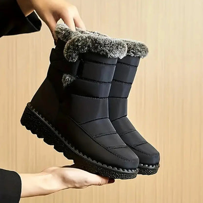 Freya - Koselige pelsfôrede ankelstøvler med tykk såle