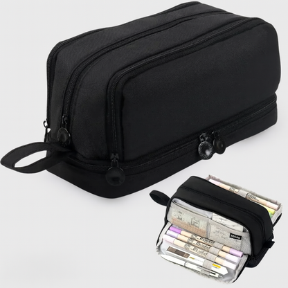 NoteVault – Dobbel lags kanvas pennal