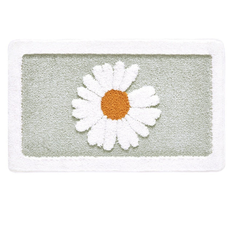 PetalPlush – Myk blomsterbadematte med plysjtekstur og elegant design