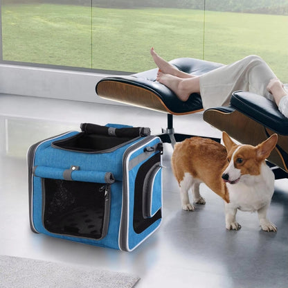 CarryPaws – Kjæledyrbæreveske med Justerbar Ventilasjon og Flere Glidelåser