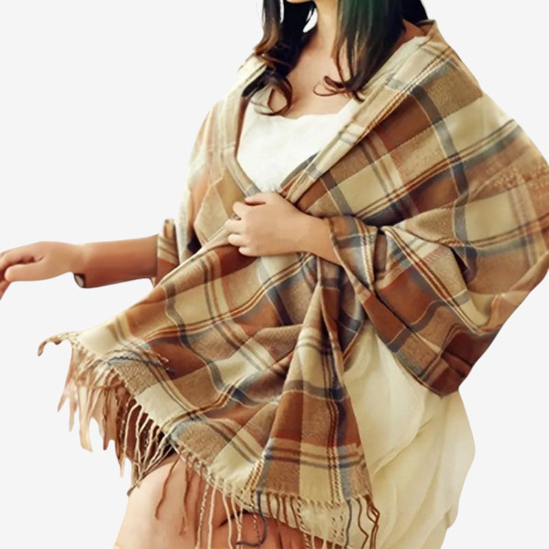 Emilia – Stort duskskjerf og tykt sjal