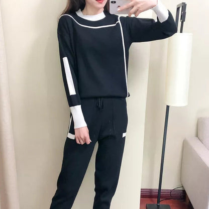 Tessa – To-delt Sett med Langermet Genser og Vide Bukser