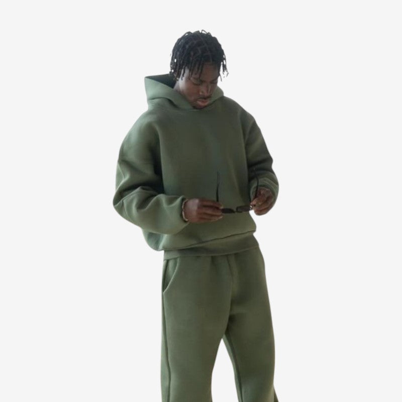 Morten – To-delt sett med langermet hettegenser og vide bukser