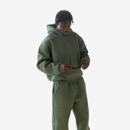 Morten – To-delt sett med langermet hettegenser og vide bukser