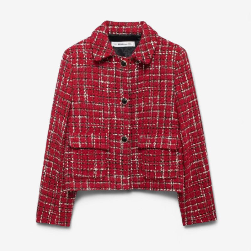 Marisol – Langermet Kåpe med Ståkrage og Lommer