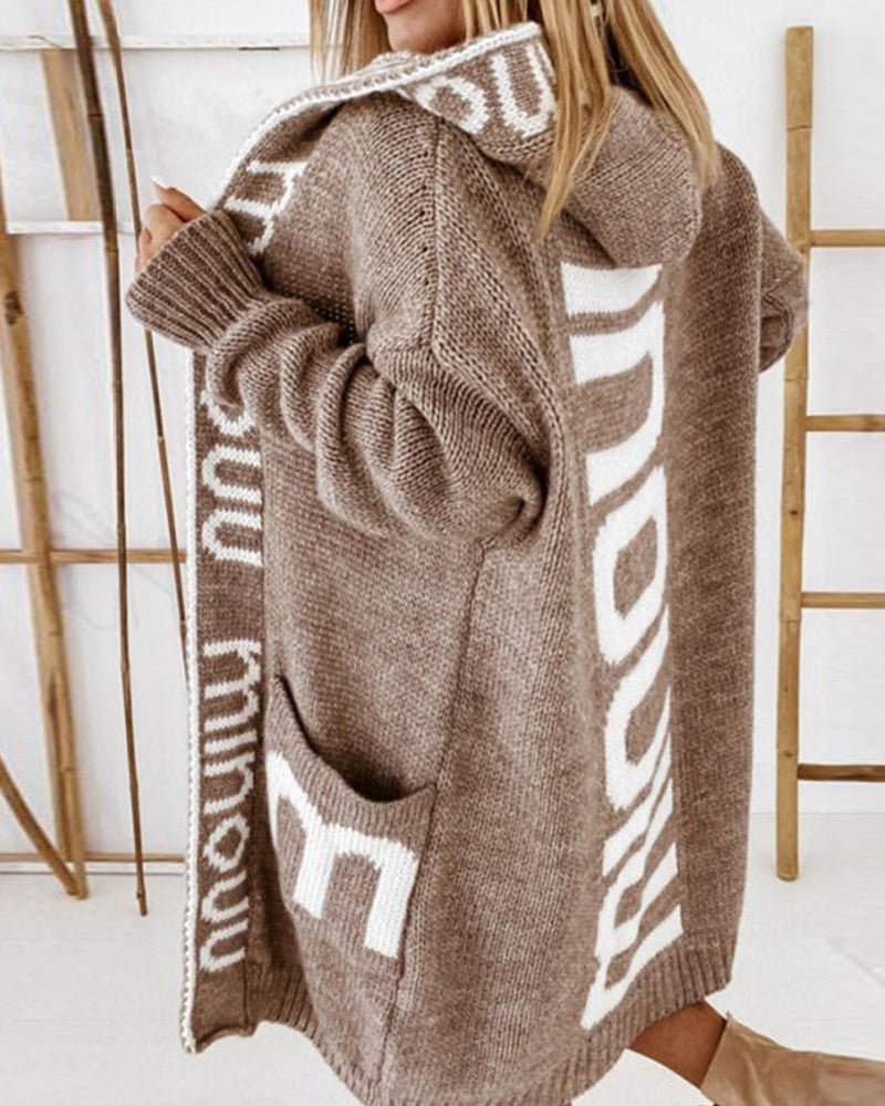 Klara - Ribbestrikket casual cardigan med lommer