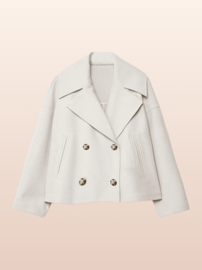 Sophia - Stilig dobbeltspent kort kåpe med moderne passform