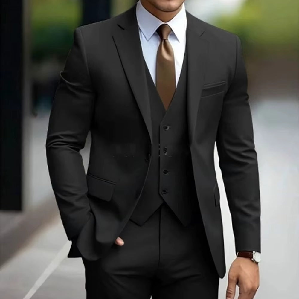 Valmora – Tredelt Dressett med Blazer Vest og Vide Bukser